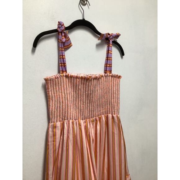 ANTHROPOLOGIE DOLAN CAROLINE TIERED MAXI SMOCKED STRIPPED DRESS SZ SM $298 MSRP - Picture 8 of 15